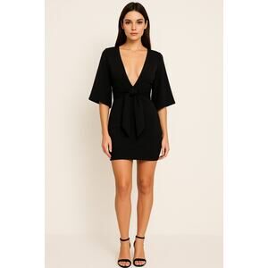 Nookie Nikita Kimono Mini Dress | Black | Size Small